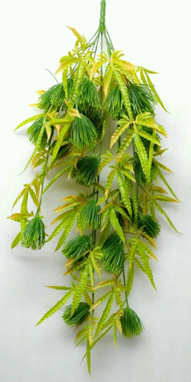 PU Beads flower n Bamboo Leaves Creeper x9